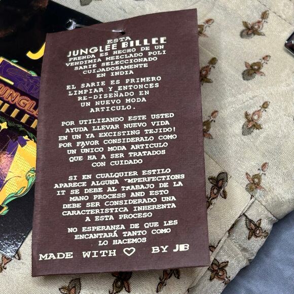 NEW Junglee Billee Mini Shorts Women S Tan Brown Sustainable Slightly Sheer - Picture 3 of 8